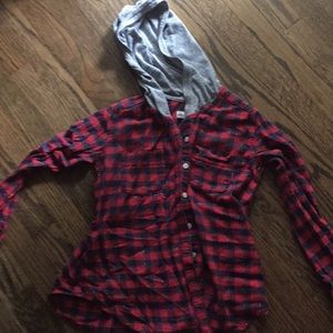 Abercrombie flannel hoodie